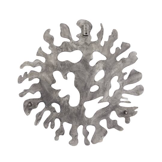 Set of 3 Silver Aluminum Modern Wall Decor, 25" x 25" x 25"